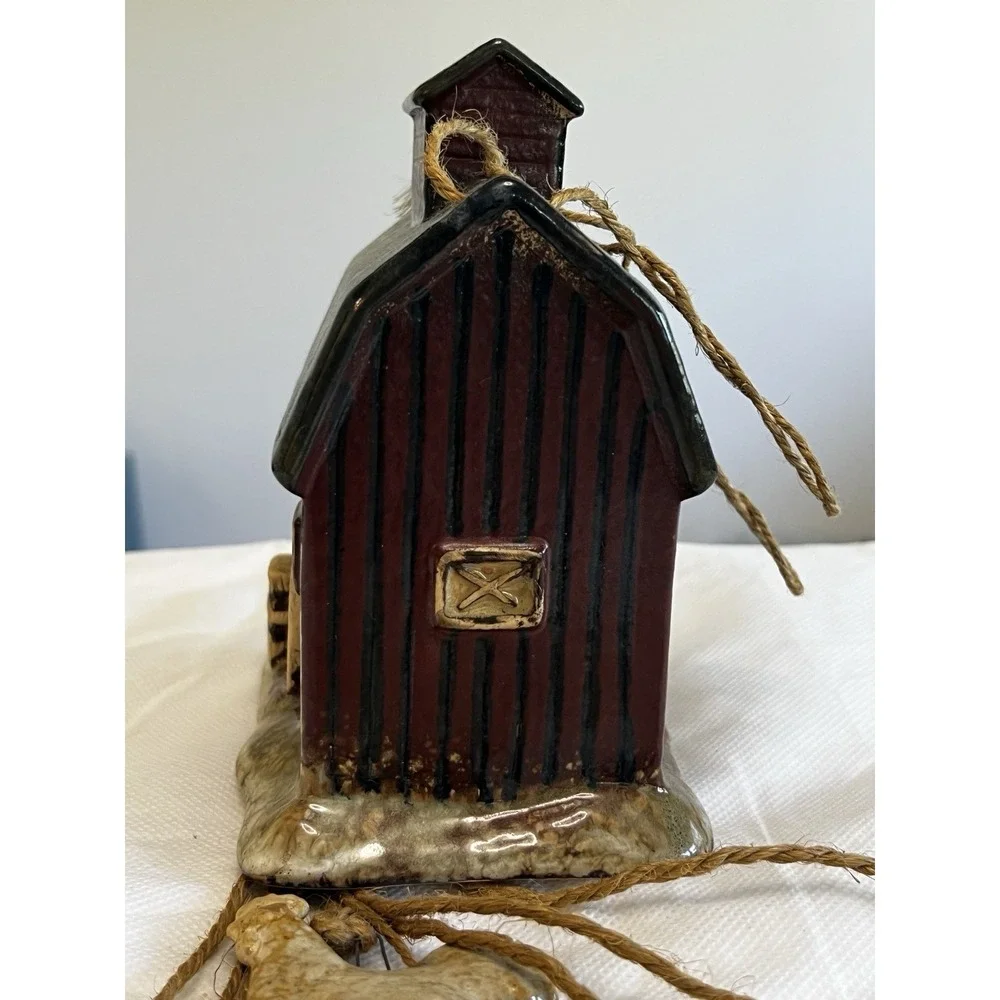 Vtg Farm Animal Wind Chime Rustic Farmhouse Primitive Country Kitchen Whimsical